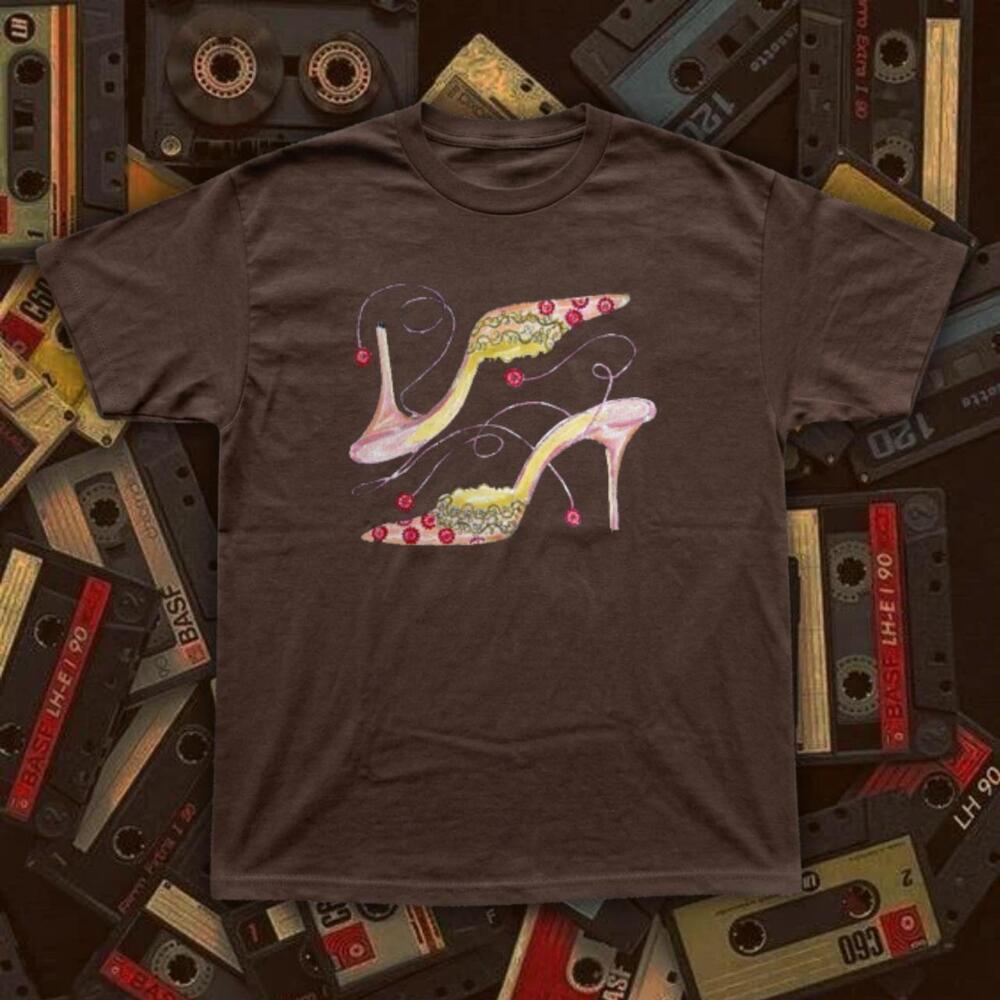 Brown High Heel Cherry Tee